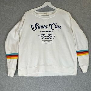 Ocean Drive pullover womens small oversized crewneck santa cruz some stains